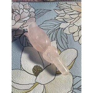 Rose Quartz Rose Carving